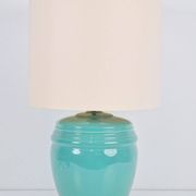 Table Lamp in Mint Porcelain from Laura Ashley, 1980s
