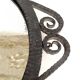 1930 hammered metal mirror