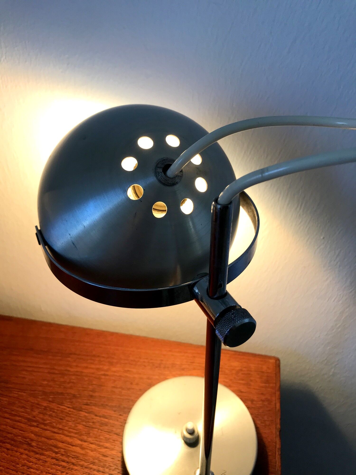 Vintage eyeball lamp 70s