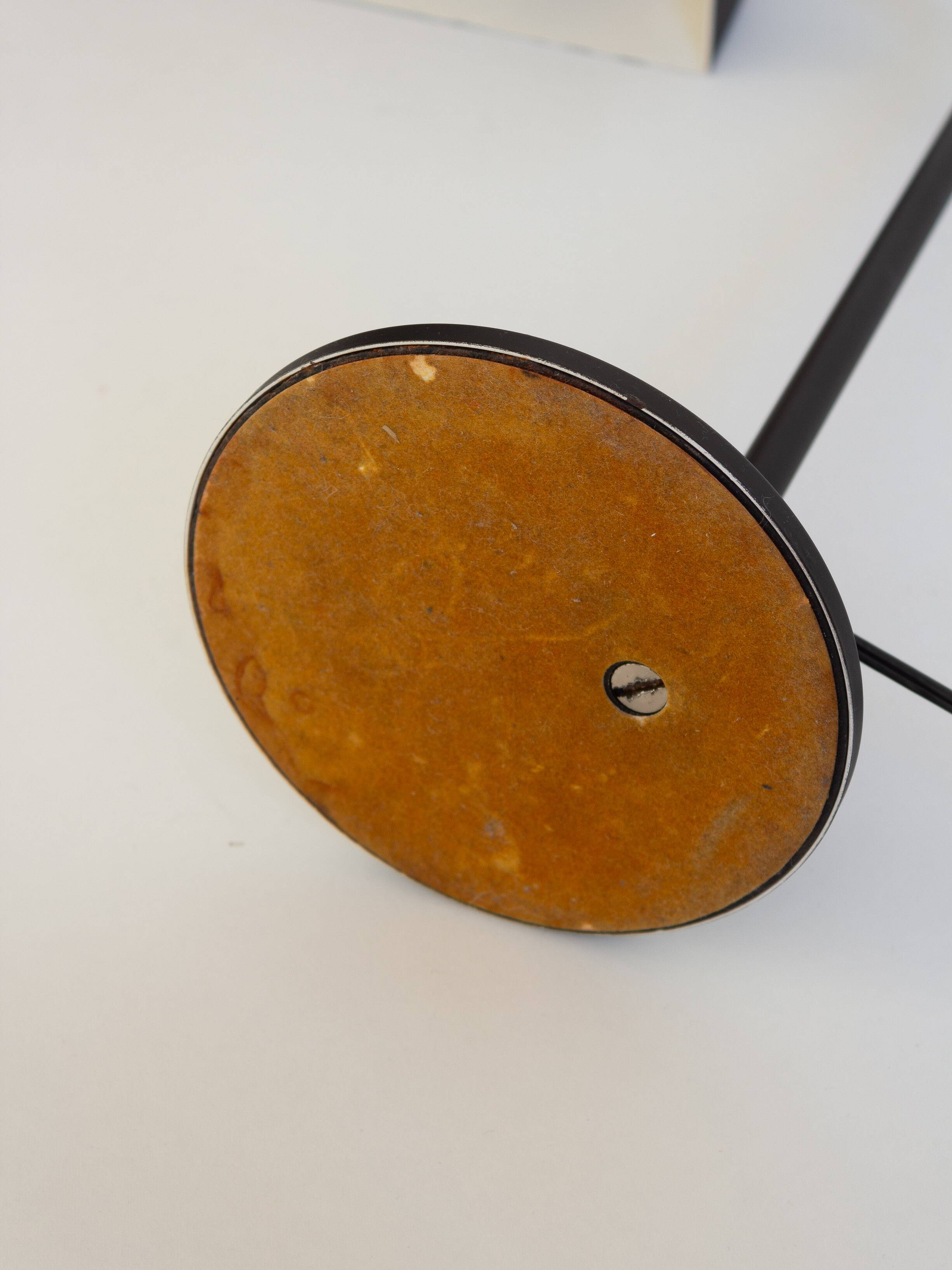 Desk lamp, reading light in black metal, Amilux, 1960s