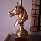 1980s horse head table lamp