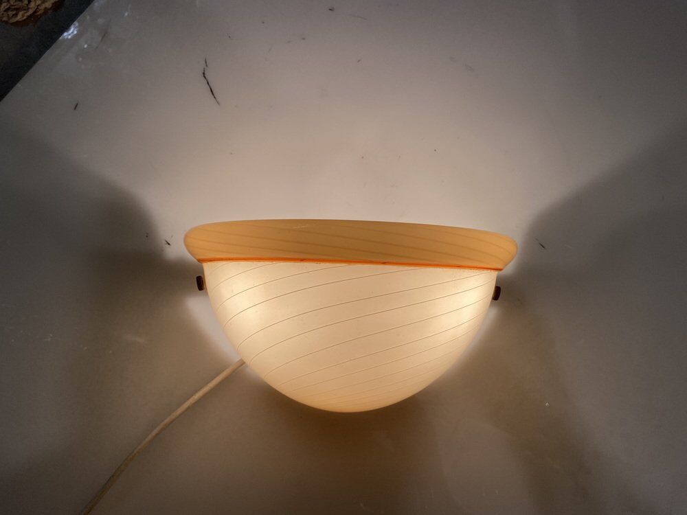 Italian murano glass sconces, 1970