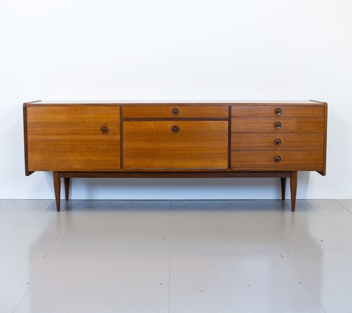 1960s Teak & Afromosia Sideboard designed by Robert Heritage