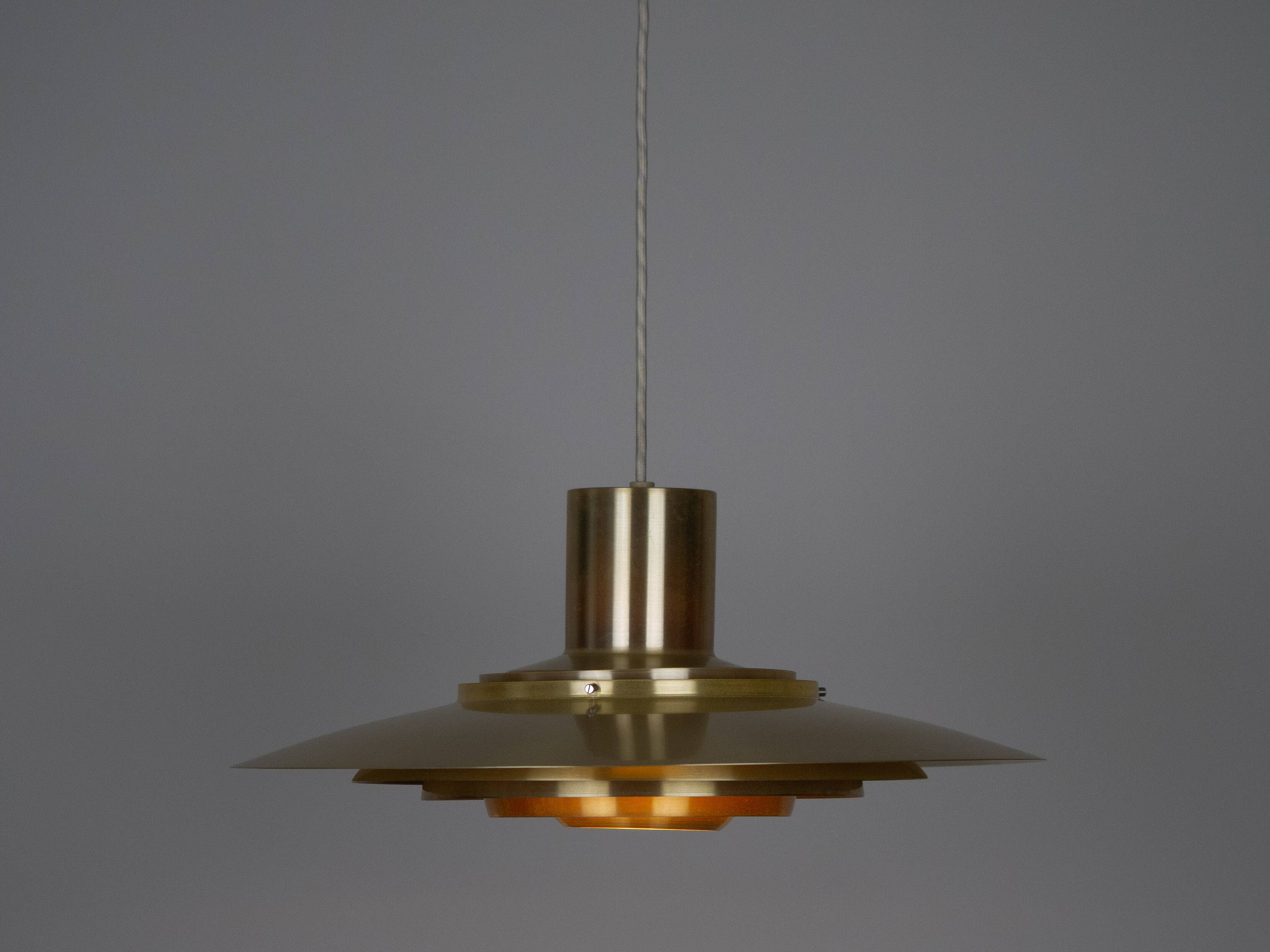 Danish vintage pendant lamp P376 by Fabricius and Kastholm, Nordisk Solar,