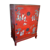 Buffet chinois laqué années 80