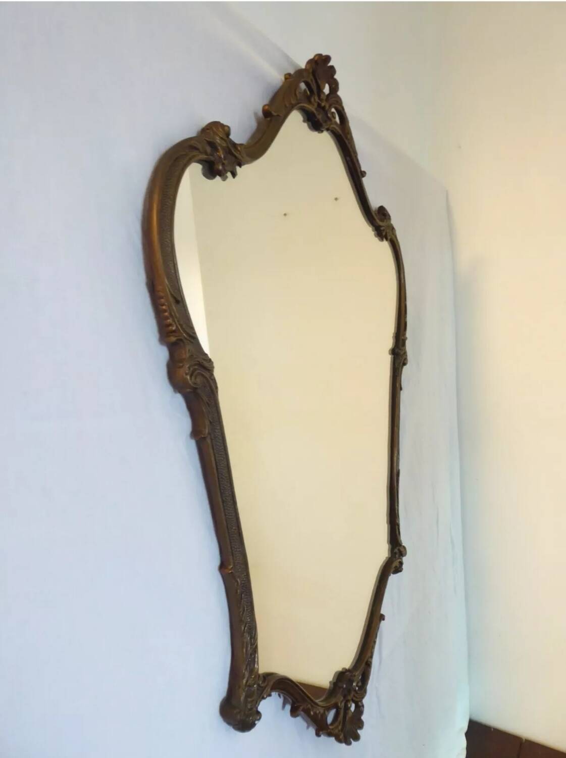 Bronze framed mirror