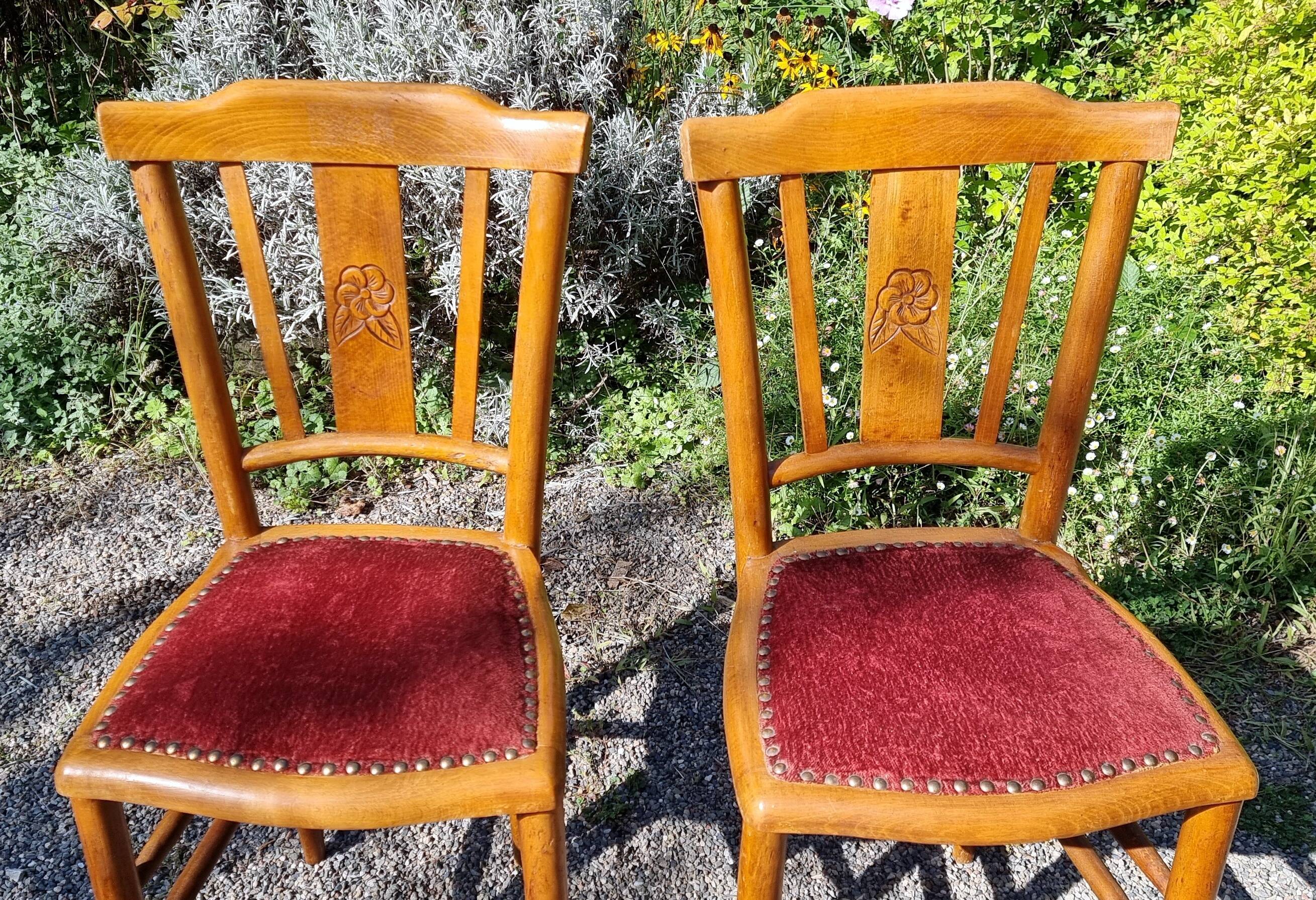 Pair of art deco country chairs from the 20s/30s
