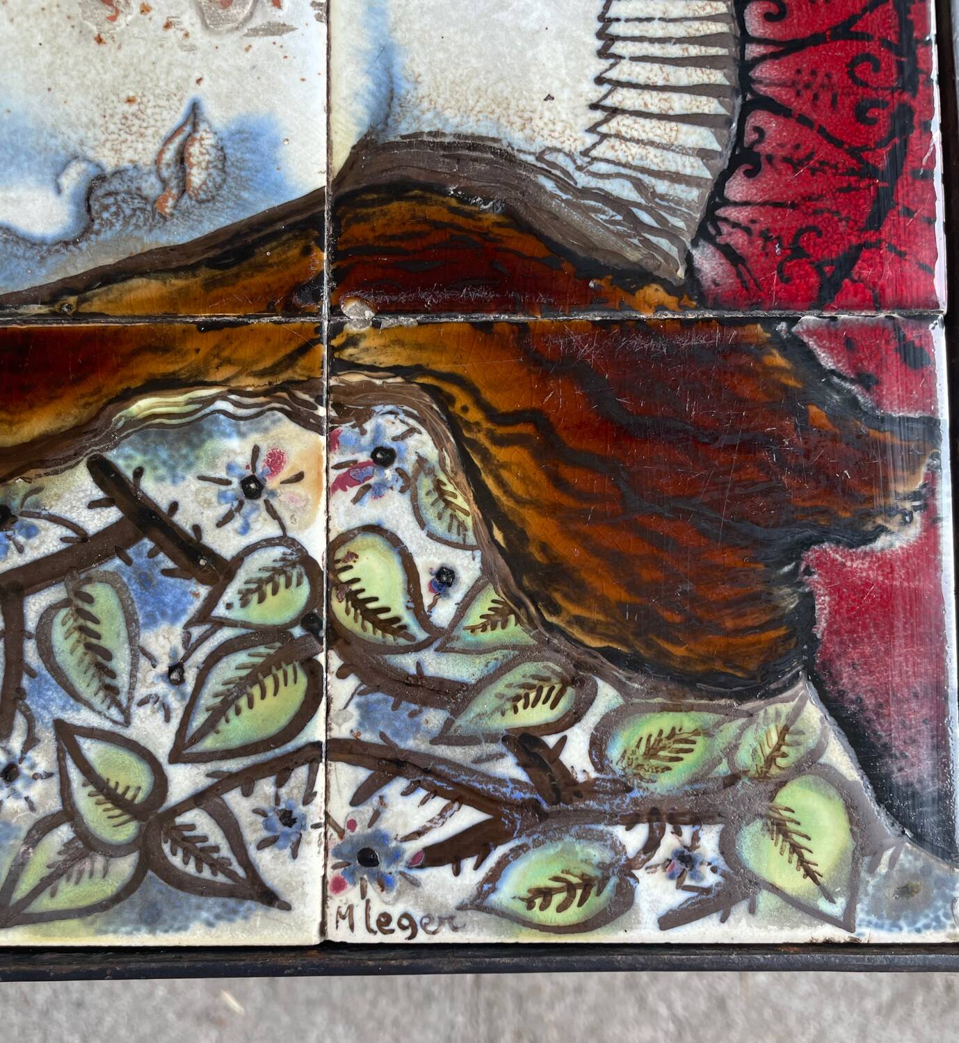 Vintage ceramic coffee table