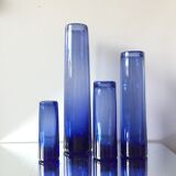 Set of 4 Holmegaard vases by Per Lutken 1960