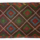 Area kilim rug ,vintage wool turkish handknotted kilim, 218x320 cm rug