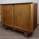 According to Jules Leleu: Rare corner sideboard in light wood, Art Deco period, circa 1930