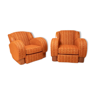 Pair of Art Deco armchairs, circa 1930