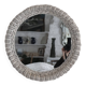 Round wicker mirror, 20th century