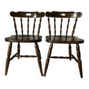 Chaises western bistrot vintage