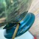 Vintage lamp signed Olivier Corro in green ceramic.