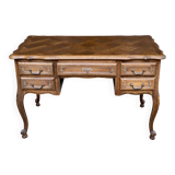 Louis XV style oak center desk