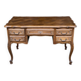 Louis XV style oak center desk