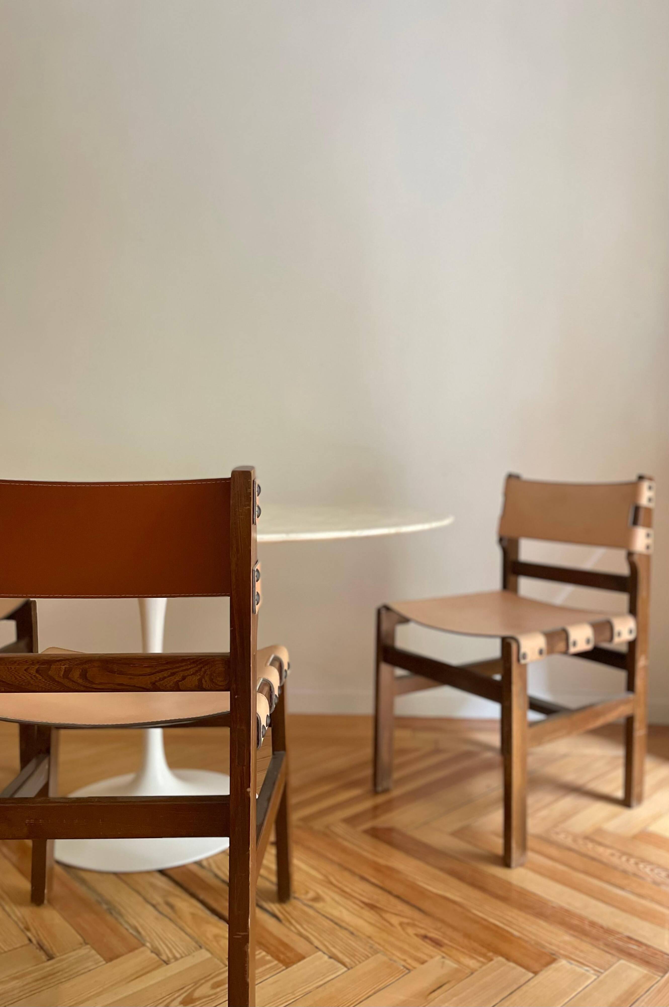 Chairs by Pierre Chapo for Maison Regain
