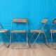 Series 4 folding cane chairs