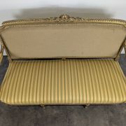 Louis XVI style canapé from the Napoleonic III era in gilded wood.