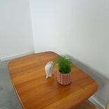 Teakhouten uitschuifbare eettafel
