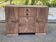 Art Deco vintage sideboard renovated in walnut burl, 1960.