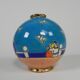 Ball vase ''le bal'' by Jean Boggio for Emaux Longwy, 1990s