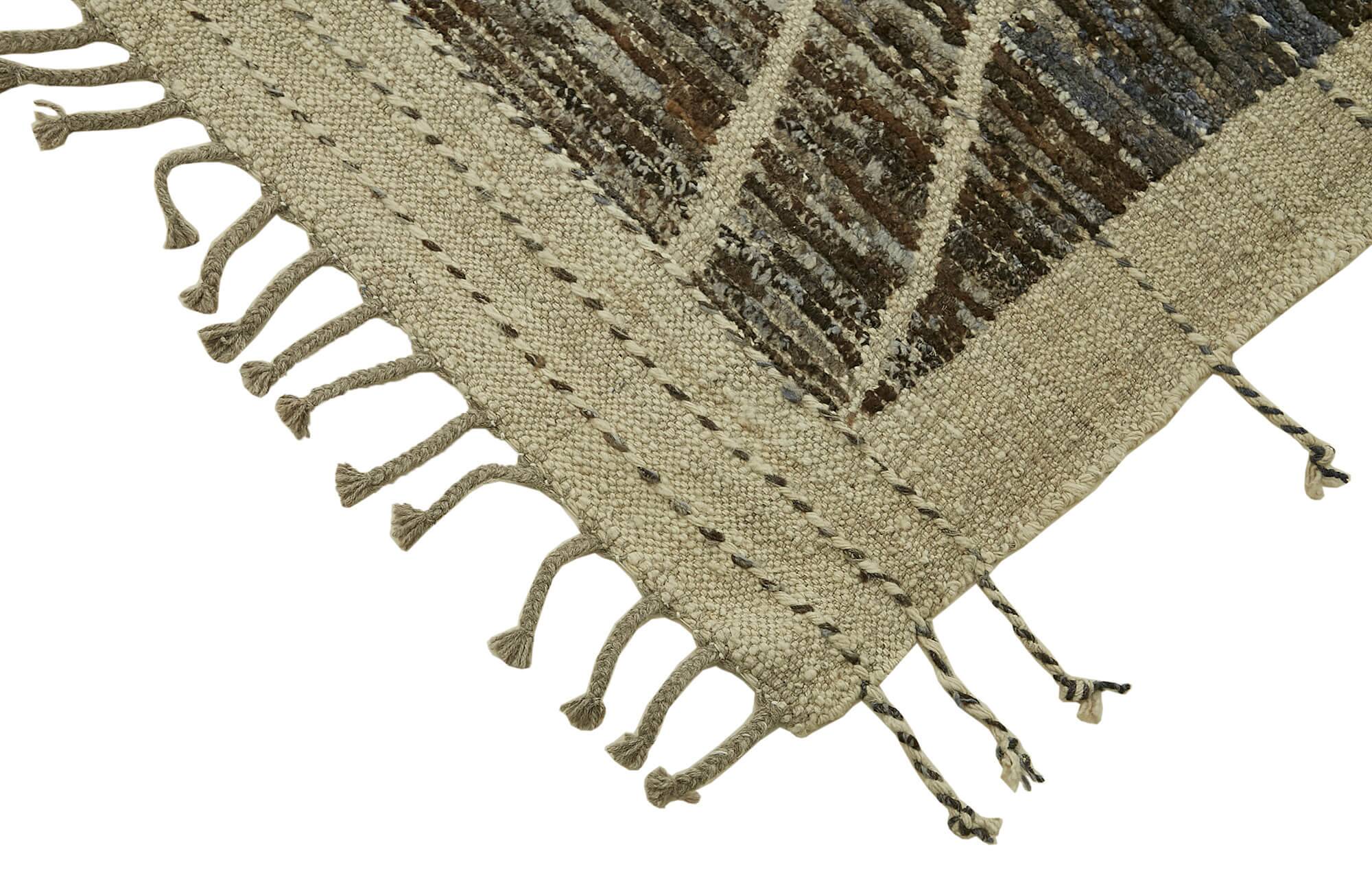 Hand-Knotted Turkish Contemporary 280 cm x 363 cm Blue Wool Carpet