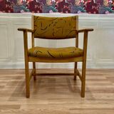 6 chairs stamped Hans Wegner "Scandinavian design" 1960.