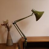 Olive green workshop lamp 1960
