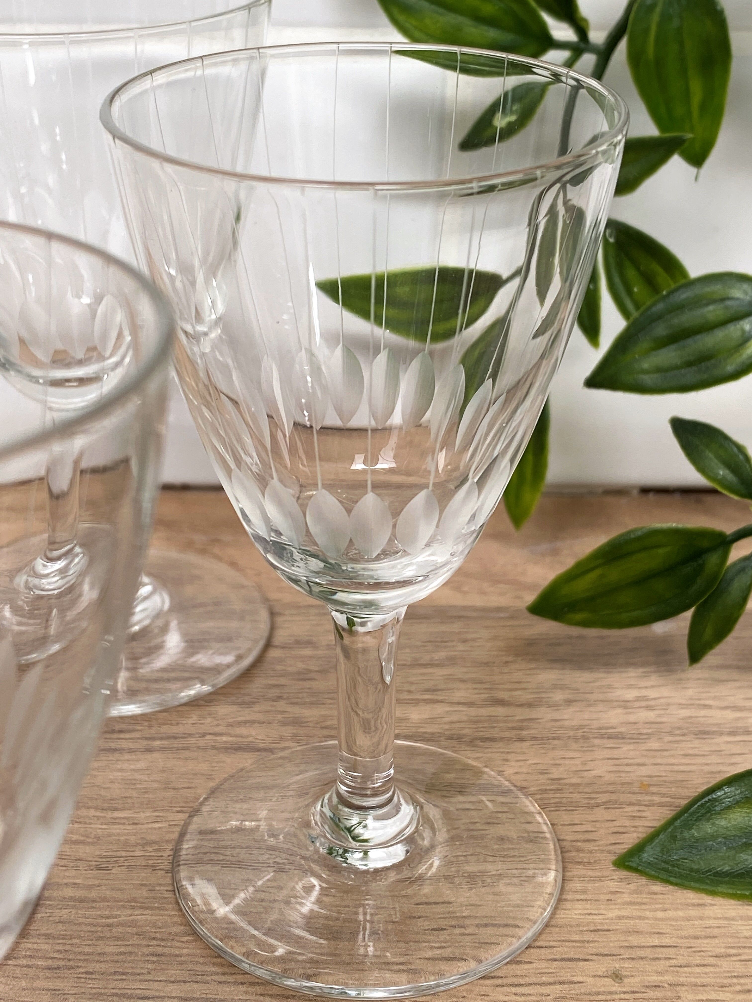 Set of 6 small liquor glasses