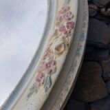 Miroir ovale en plâtre