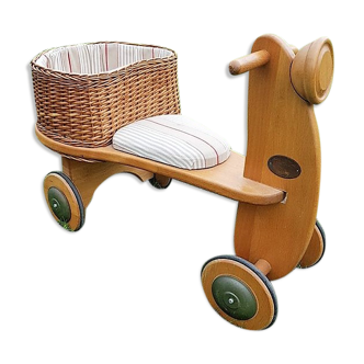 Porteur trotteur enfant en bois