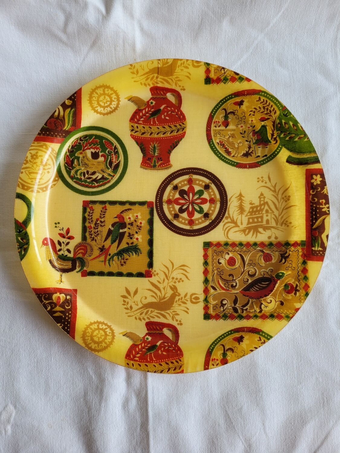 Yellow toptop with fiberglass patterns