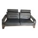 Black leather sofa Nova Roche Bobois