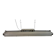Grey Industrial Hanging Tube Light from Polam Gdansk, 1970s