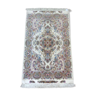Carpet knotted Persian hand high range wool & silk 163x105cm