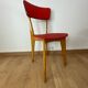 Chaise vintage rouge