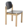Chaise bois courbé années 70 Allemagne, noir et hêtre