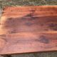 Table de ferme ancienne en cerisier massif avec 2 tiroirs et une tirette