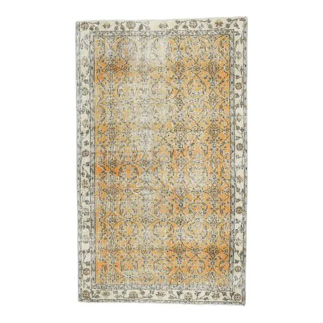 1970s vintage Turkish hand-knotted area rug 114x192