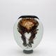 Sculptural Vase Robert Pierini Studio Glass 1994 Signed - Copper & Gold