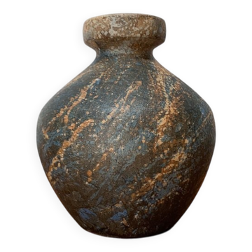 Vase Brutaliste du Studio de Poterie Mid-Century par Gerhard Liebenthron, Allemagne, années 1970