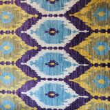 Knotted design rug wool 236 x 188 cm