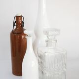 Vase haut opaline blanche