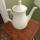 White porcelain teapot