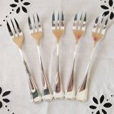 Cake or dessert forks, Christofle, America, silver-plated metal