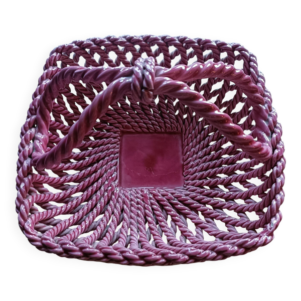 Corbeille en céramique tressée