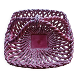 Woven ceramic basket