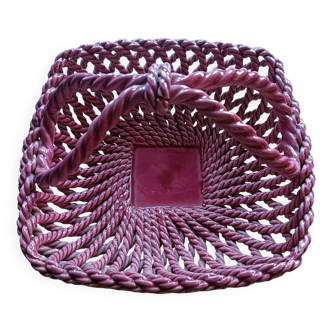 Corbeille en céramique tressée